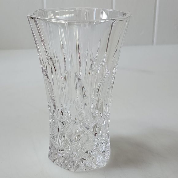 Vintage Led Cut‎ Crystal Bud Vase 5x3 Inch - Picture 14 of 16